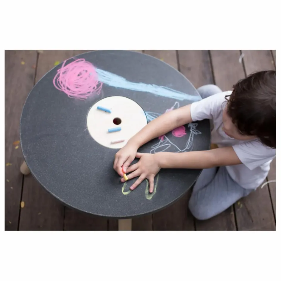 New Table de jeu en bois d'hévéa et plateau en planwood Enfant Bureaux, Tables Enfant