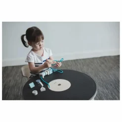 New Table de jeu en bois d'hévéa et plateau en planwood Enfant Bureaux, Tables Enfant