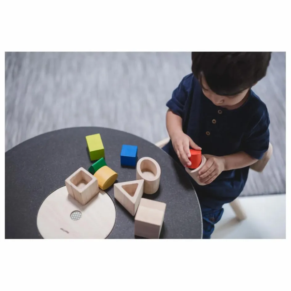 New Table de jeu en bois d'hévéa et plateau en planwood Enfant Bureaux, Tables Enfant