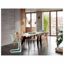 Vitra Tables, Bureaux*Table EM - piètement noir - Jean Prouvé |