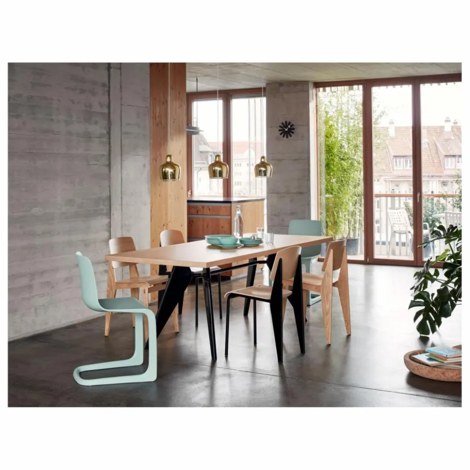 Vitra Tables, Bureaux*Table EM - piètement noir - Jean Prouvé |