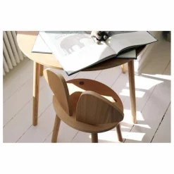 New Nofred Table et chaise d'écolier en Souris | Chêne