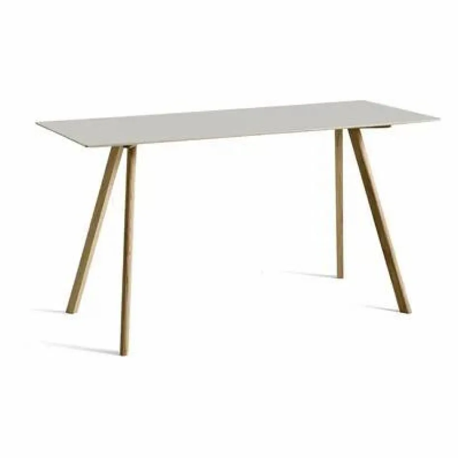 Online Hay Table laquée CPH30, pietement en chêne | Blanc