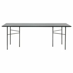 Ferm Living Table rectangulaire Mingle en bois FSC, pieds métal || Tables, Bureaux