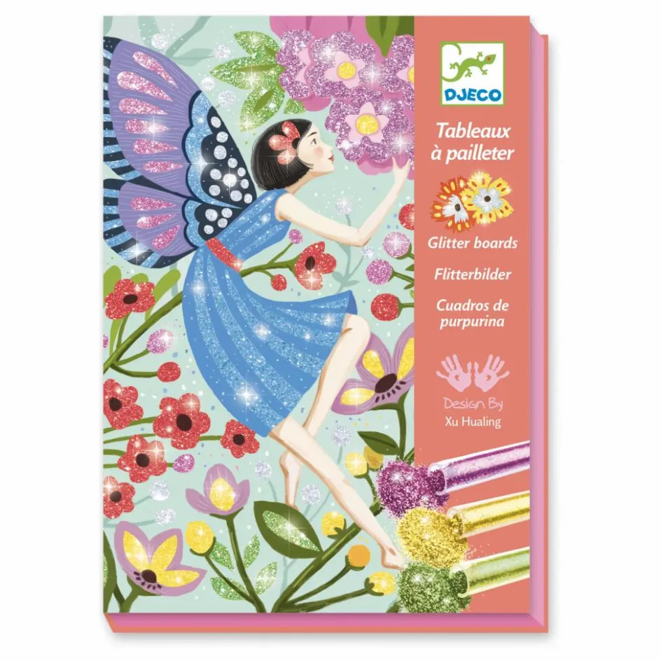 Discount Djeco Tableau à pailleter La douceur des fées Multicolore