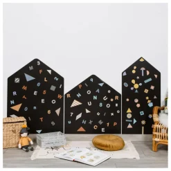 Hot Ferflex Tableau magnétique «  Ma ville » et son jeu de 21 formes géométriques Multicolore