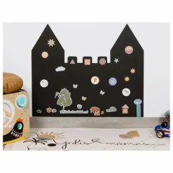 Discount Ferflex Tableau magnétique Château et son jeu de 21 formes géométriques Multicolore