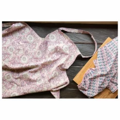 Outlet Louise Misha Tablier Mado en coton bio | Rose