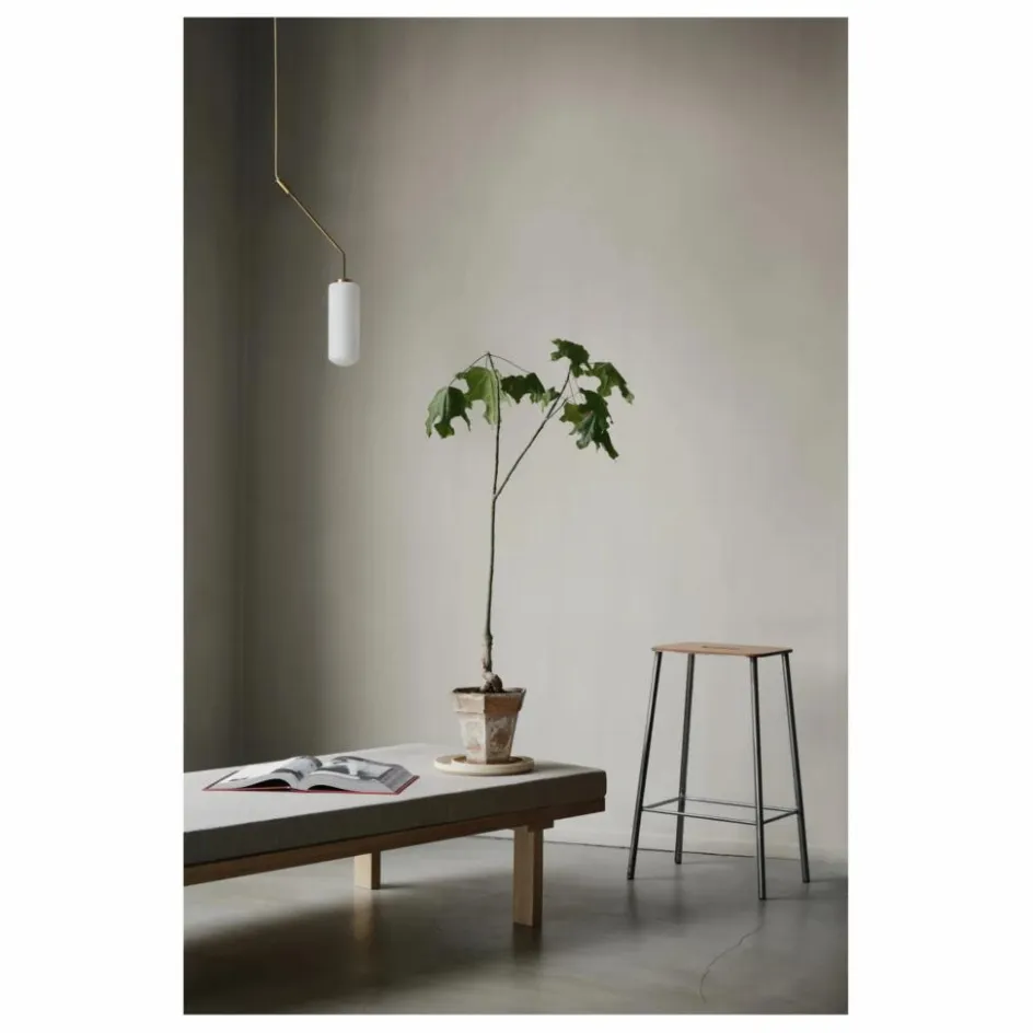 Frama Tabouret Adam, assise en cuir || Chaises, Tabourets, Bancs
