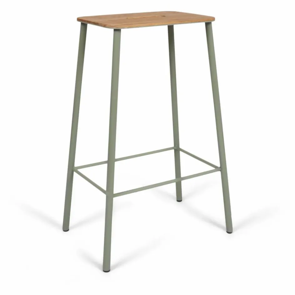 Frama Tabouret Adam Nyboder, assise en bois | Vert