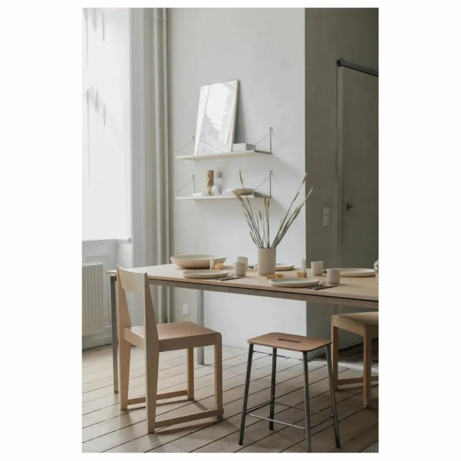 Frama Tabouret Adam Nyboder, assise en bois | Vert