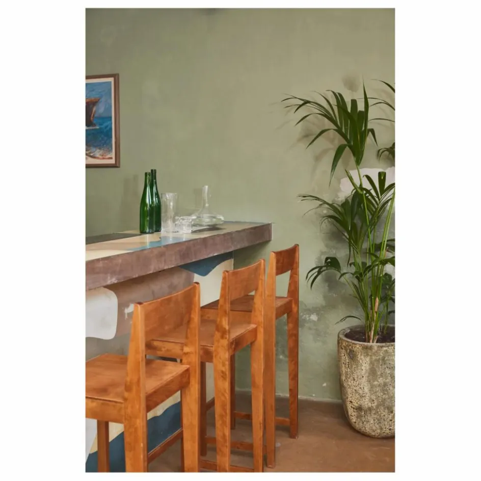 Clearance Frama Tabouret de bar en bois Naturel