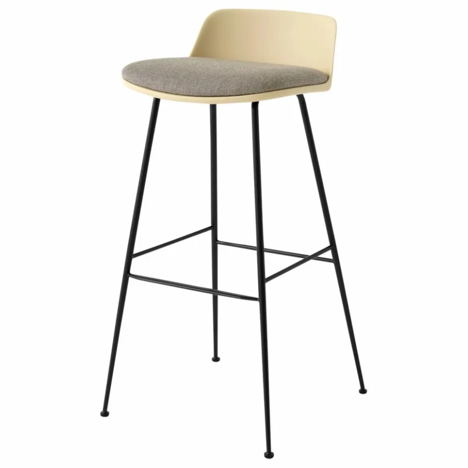 Hot Tabouret de bar Rely AW87 low, Piètement noir | Chaises, Tabourets, Bancs