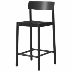 Sale & Tradition Tabouret de bar sangles es 65 cm Betty TK12 en frêne | Noir