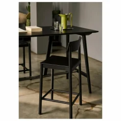 Sale & Tradition Tabouret de bar sangles es 65 cm Betty TK12 en frêne | Noir