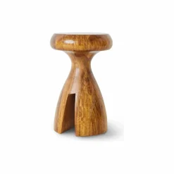 Clearance HKliving Tabouret en bois | Noyer