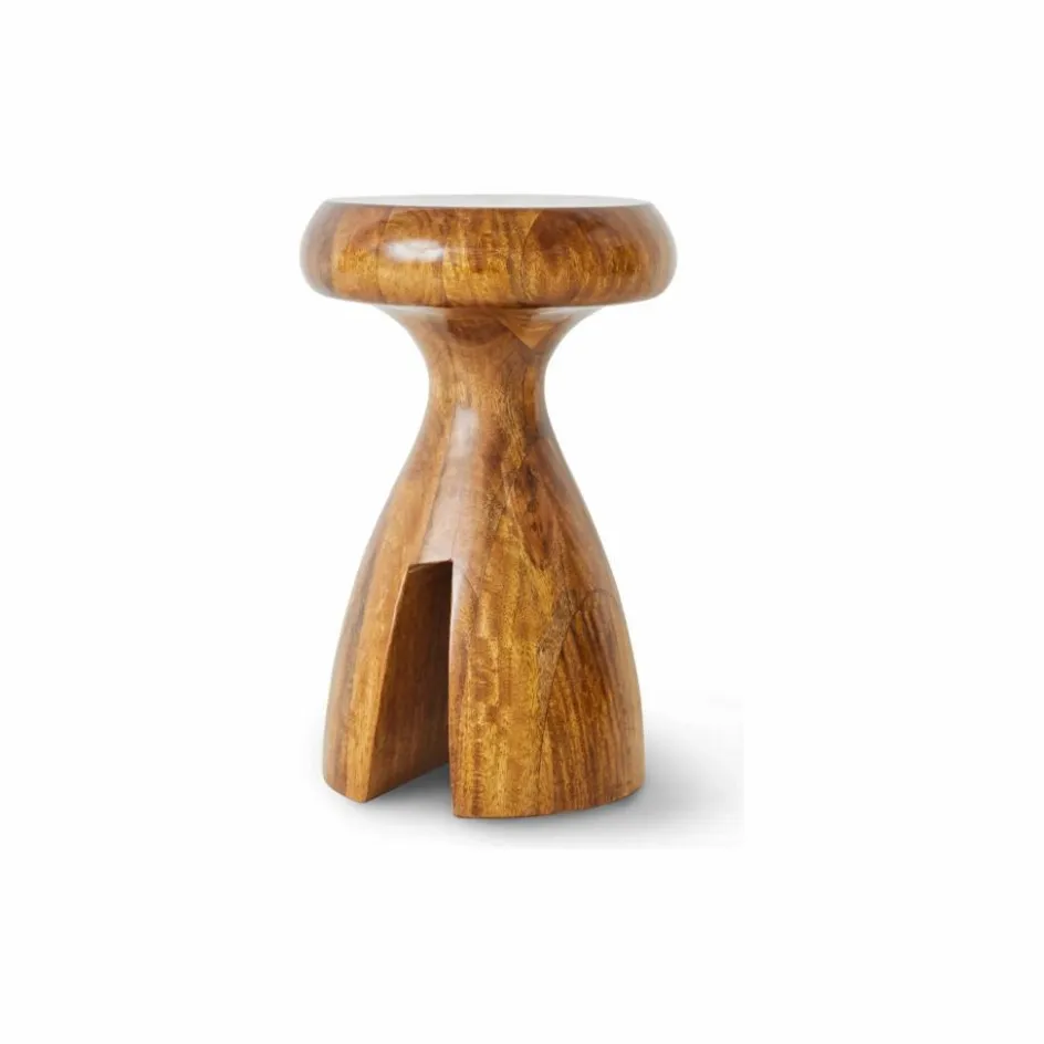 Clearance HKliving Tabouret en bois | Noyer