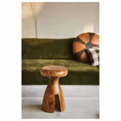 Clearance HKliving Tabouret en bois | Noyer