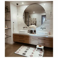 Discount Hevea Tabouret en bois d'hévéa | Blanc