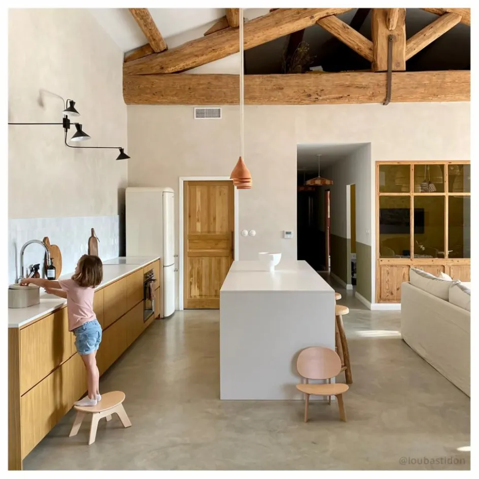 New Charlie Crane Tabouret Hibo Naturel
