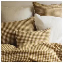 Gabrielle Paris Linge De Lit*Taie d'oreiller en lin lavé vichy |