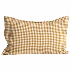 Gabrielle Paris Linge De Lit*Taie d'oreiller en lin lavé vichy |