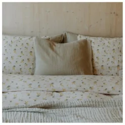 New garbo&friends Taie d'oreiller en mousseline de coton | Olive