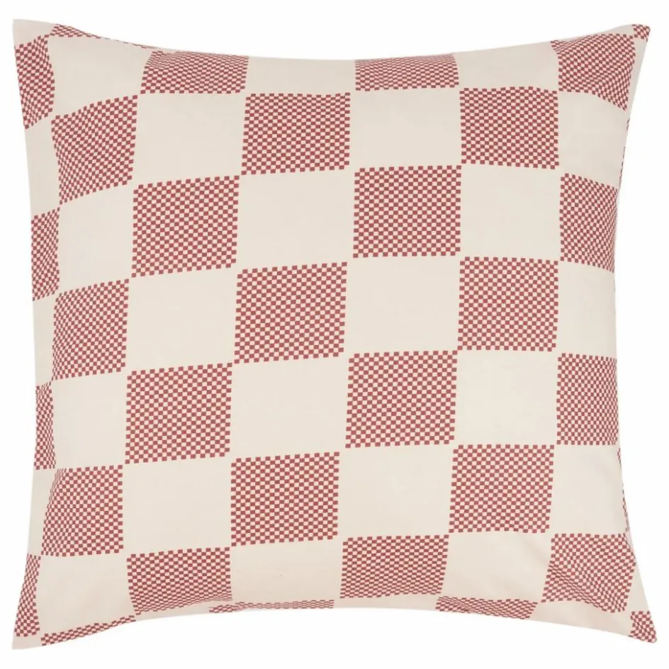 Hot Nobodinoz Taie d'oreiller Sheldon Checks | Rouge