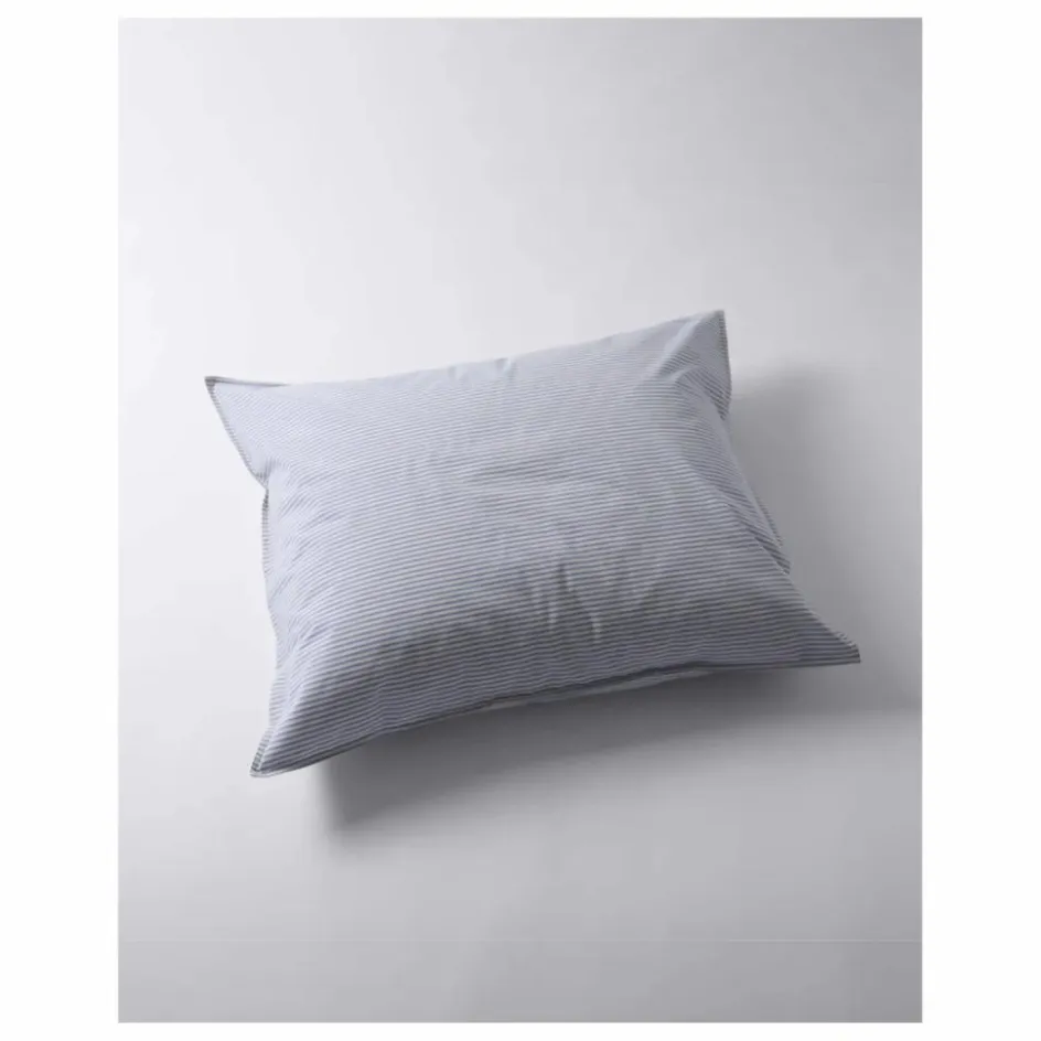 Sale Taie d'oreiller Striped en percale organique | Linge De Lit
