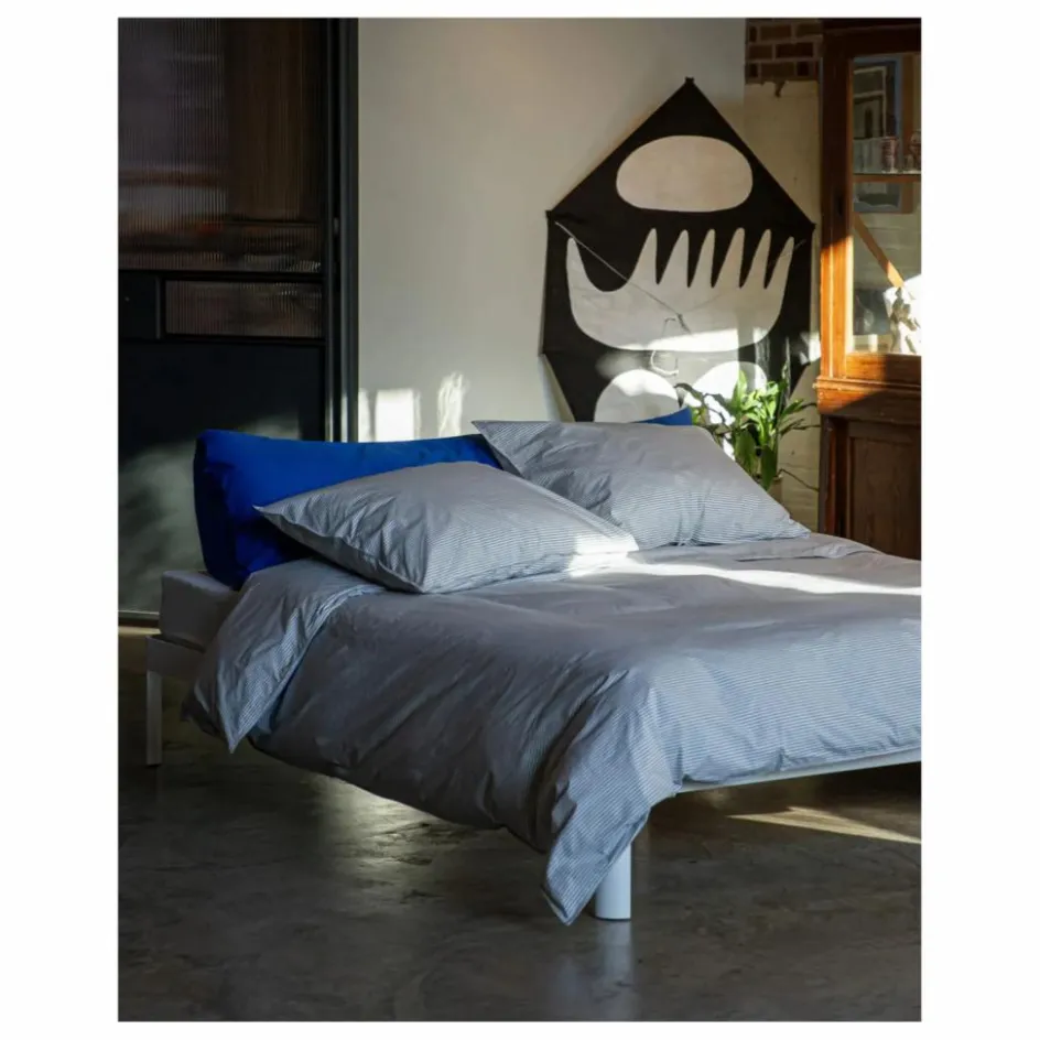 Sale Taie d'oreiller Striped en percale organique | Linge De Lit