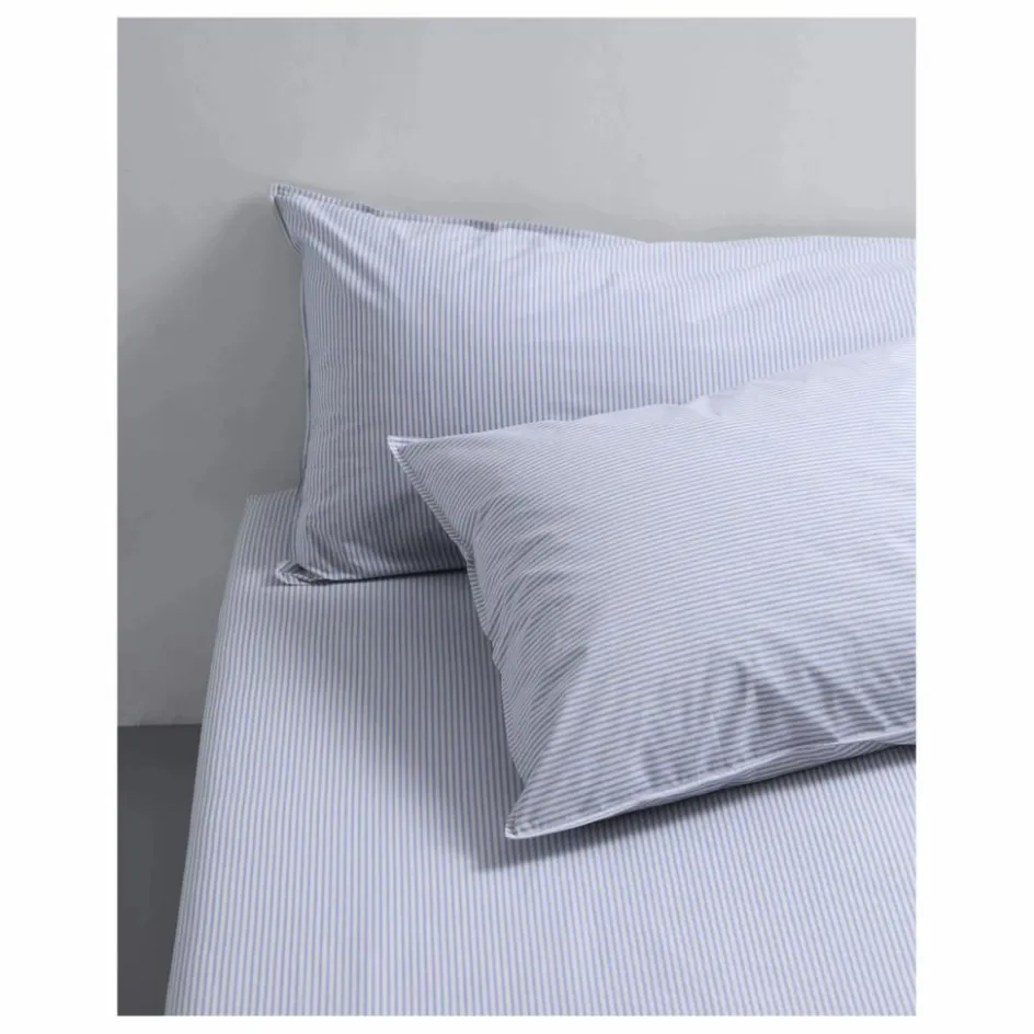 Sale Taie d'oreiller Striped en percale organique | Linge De Lit