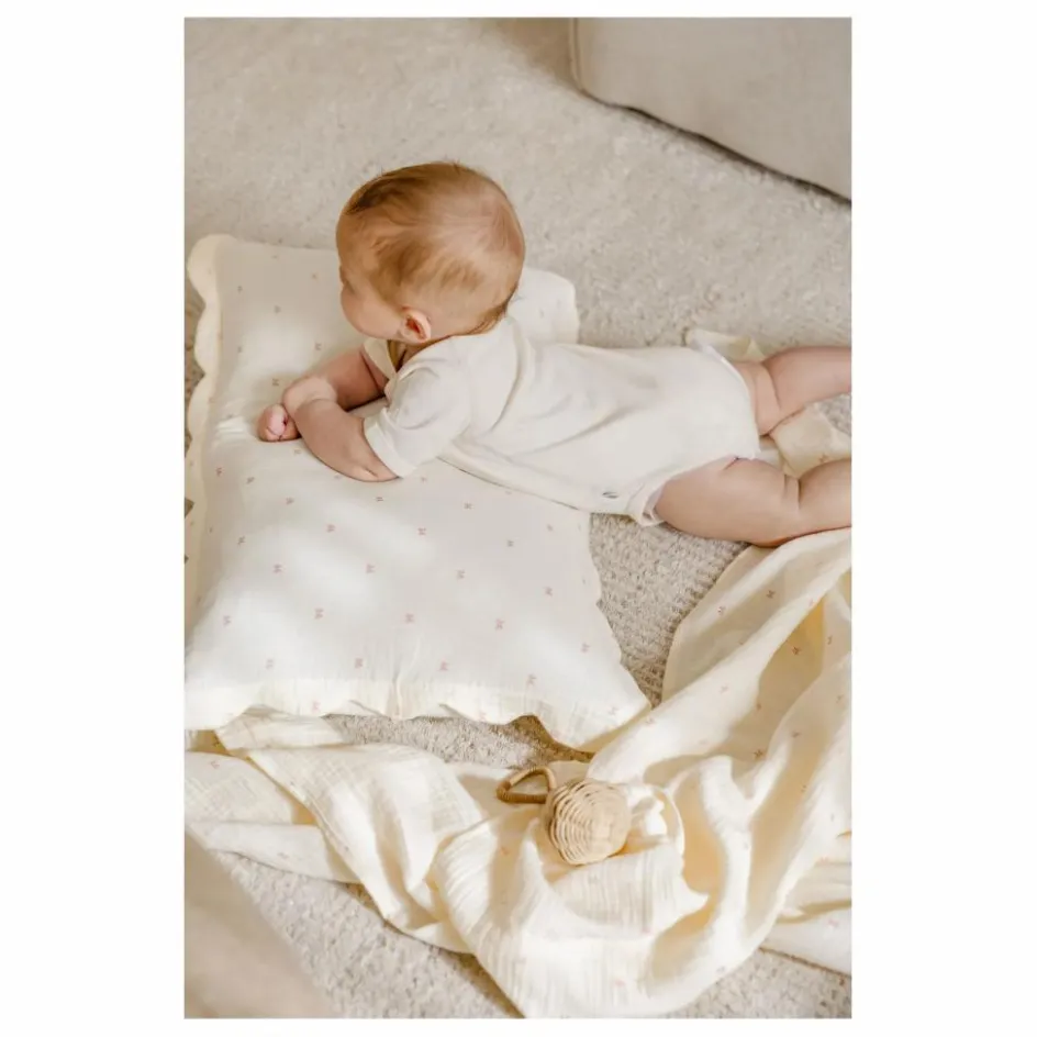 Soft Spot Taies d'oreiller Ribbon en coton bio - Set de 2 ||Enfant Linge De Lit Enfant