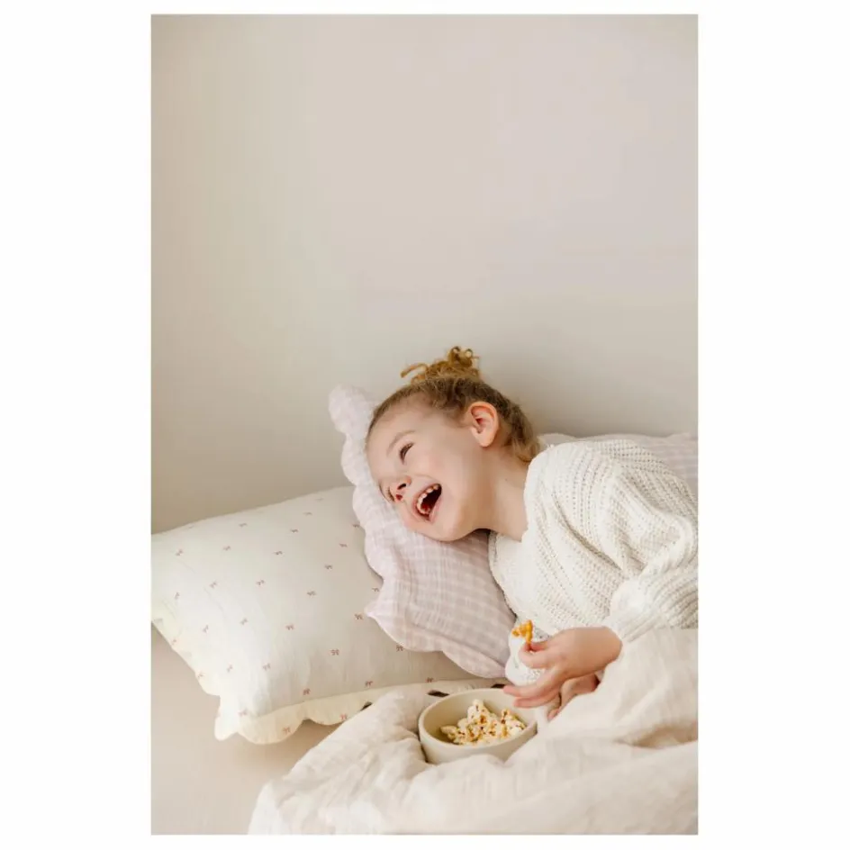 Soft Spot Taies d'oreiller Ribbon en coton bio - Set de 2 ||Enfant Linge De Lit Enfant