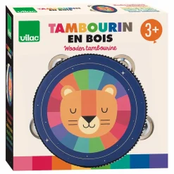 Discount Tambourin Arc-en-ciel Musique