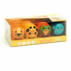 Hot Djeco Tampons Animaux de la savane Multicolore