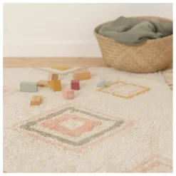 Best Tapis Aztec en coton recyclé | Enfant Tapis|Tapis Enfant