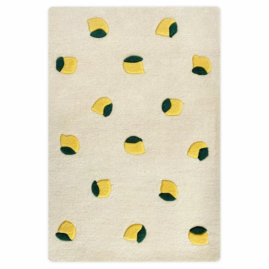 Enfant Maison Deux Tapis|Tapis Enfant*Tapis Citrons en laine |