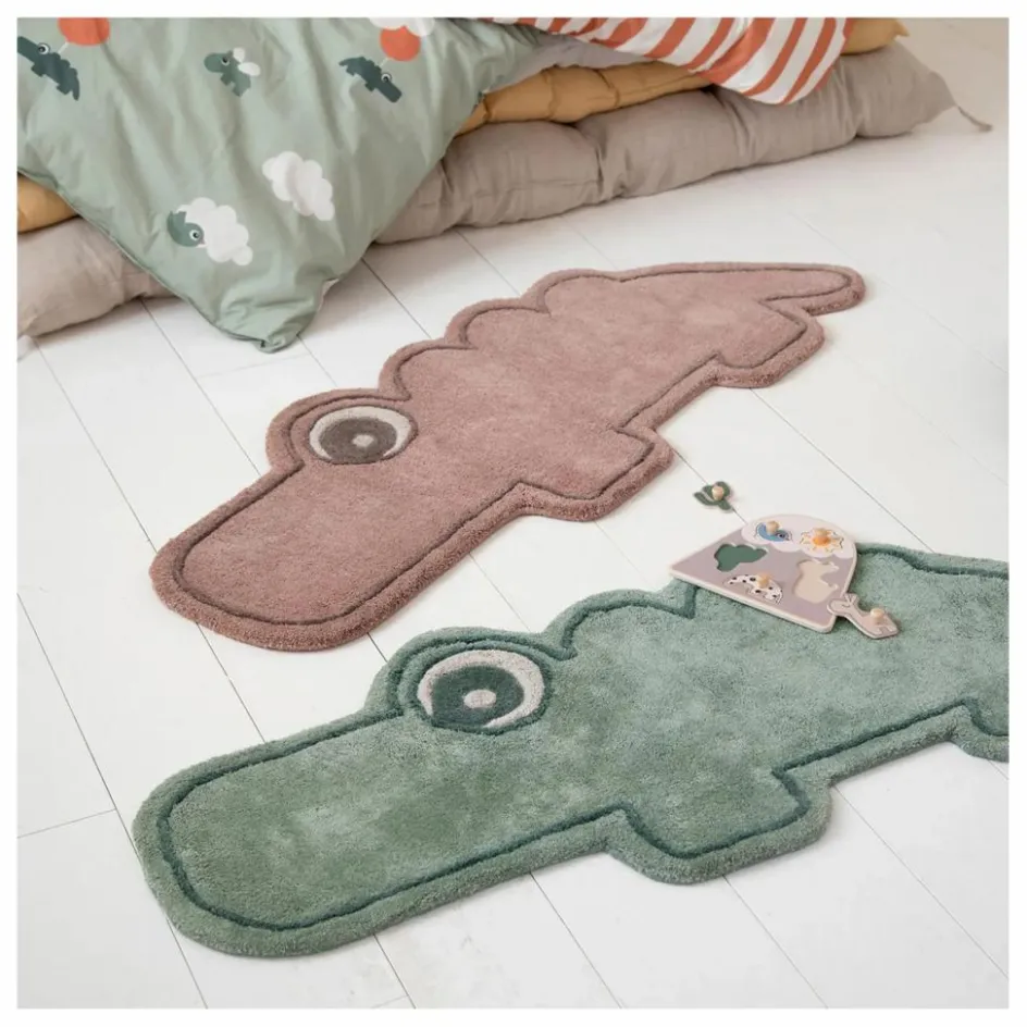 Online Done by deer Tapis Croco | Vert