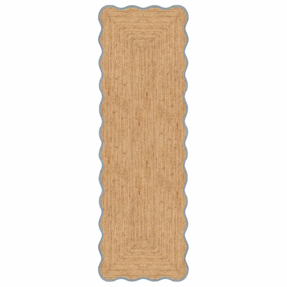 Layered Tapis*Tapis de couloir en jute Scallop |