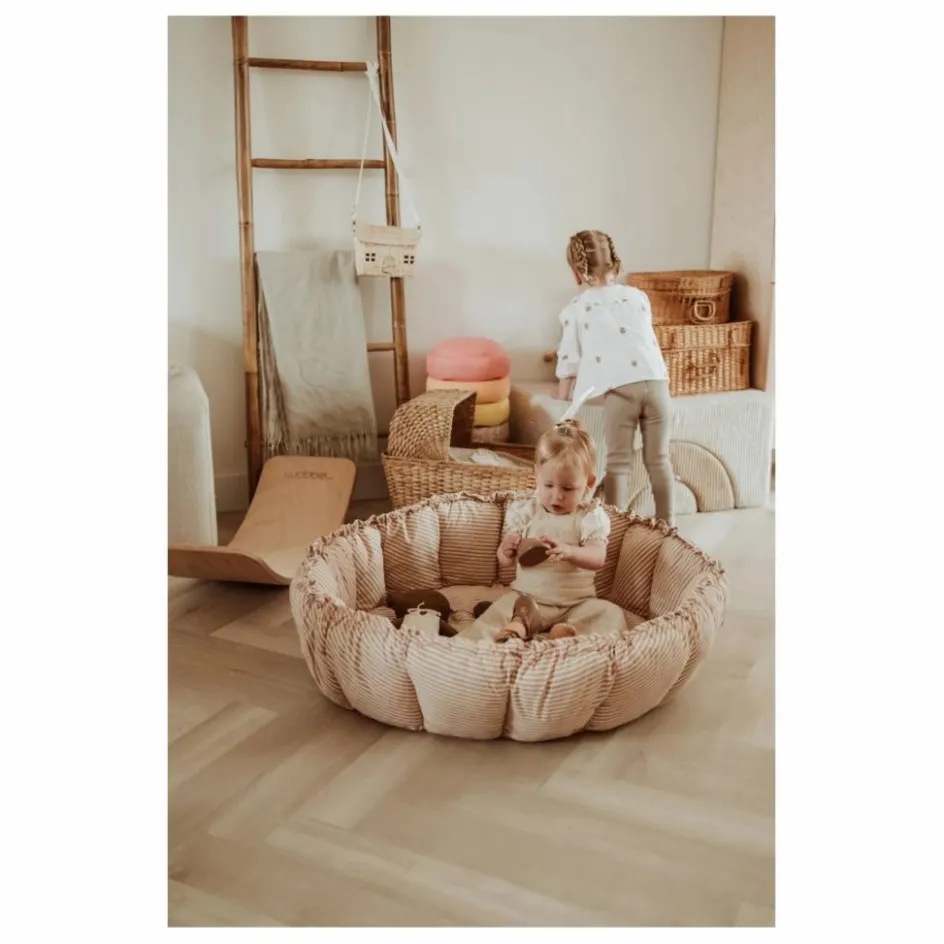 Hot Play and Go Tapis d'éveil Coco - Rayures | Ocre
