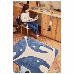 Sale Bleuu-studio Tapis Eléphant | Bleu marine