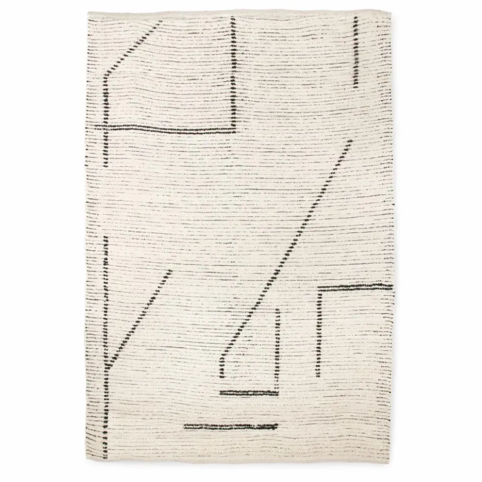 Hot HKliving Tapis en coton recyclé | Crème