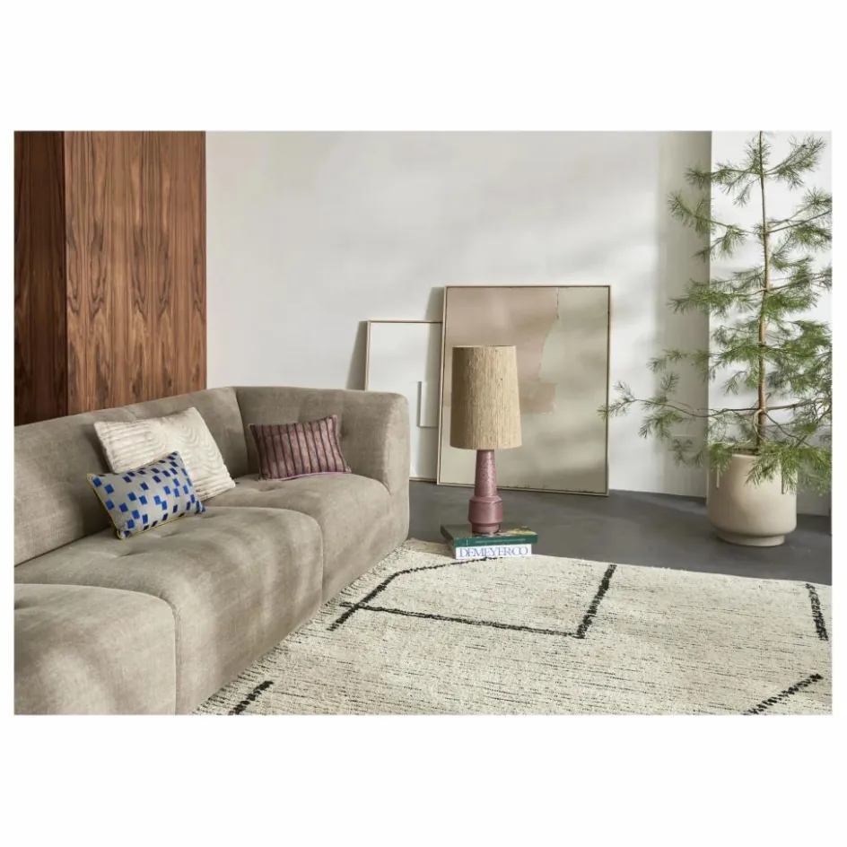 Hot HKliving Tapis en coton recyclé | Crème
