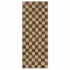 Ferm Living Tapis en jute et laine Check || Tapis