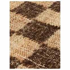 Ferm Living Tapis en jute et laine Check || Tapis
