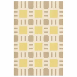 Discount Layered Tapis en jute Late Breakfast, Evelina Kroon | Jaune pâle