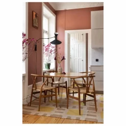 Discount Layered Tapis en jute Late Breakfast, Evelina Kroon | Jaune pâle