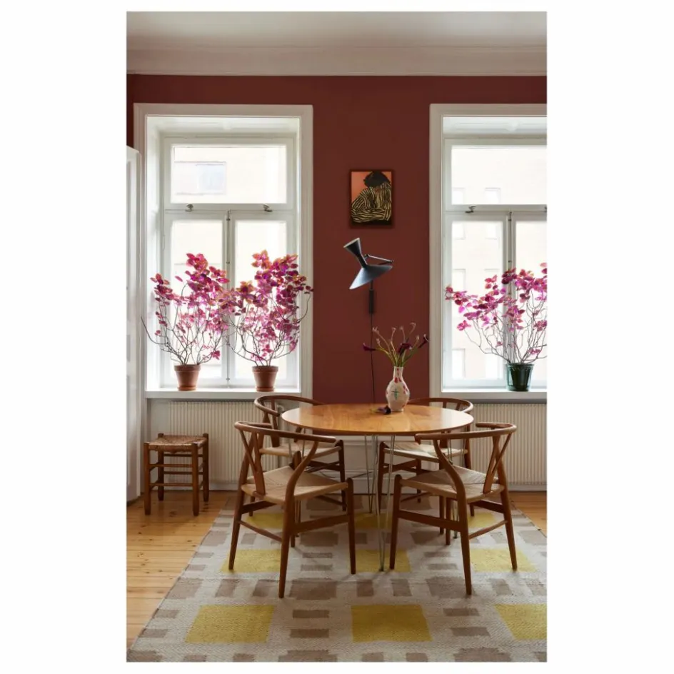 Discount Layered Tapis en jute Late Breakfast, Evelina Kroon | Jaune pâle