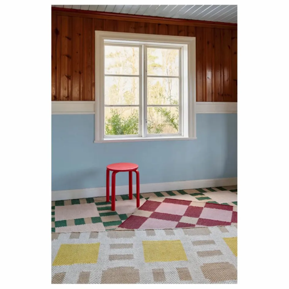 Discount Layered Tapis en jute Late Breakfast, Evelina Kroon | Jaune pâle