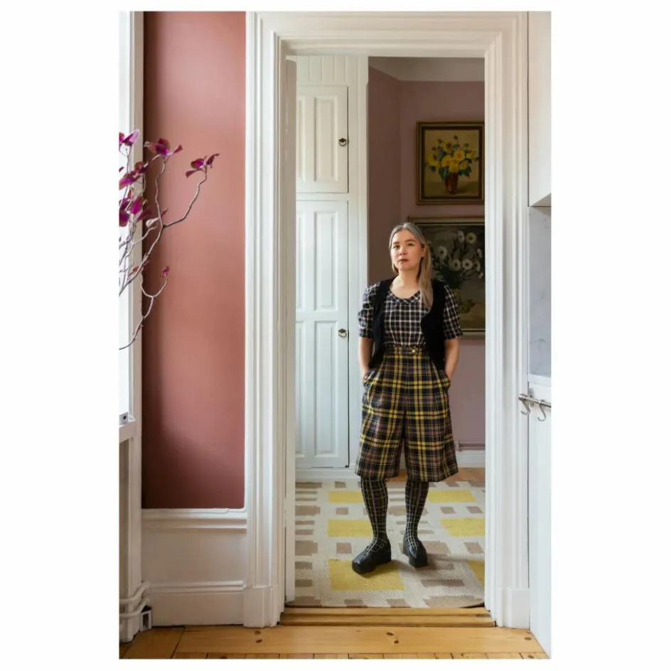 Discount Layered Tapis en jute Late Breakfast, Evelina Kroon | Jaune pâle